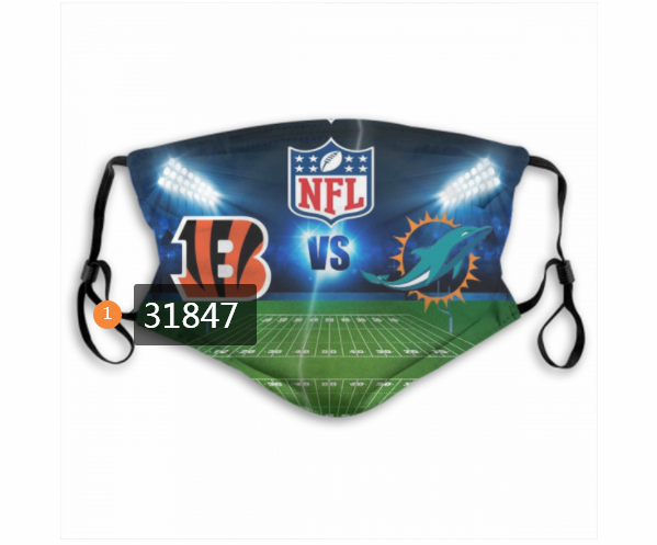 NFL Cincinnati Bengals 1062020 Dust mask with filter->nfl dust mask->Sports Accessory